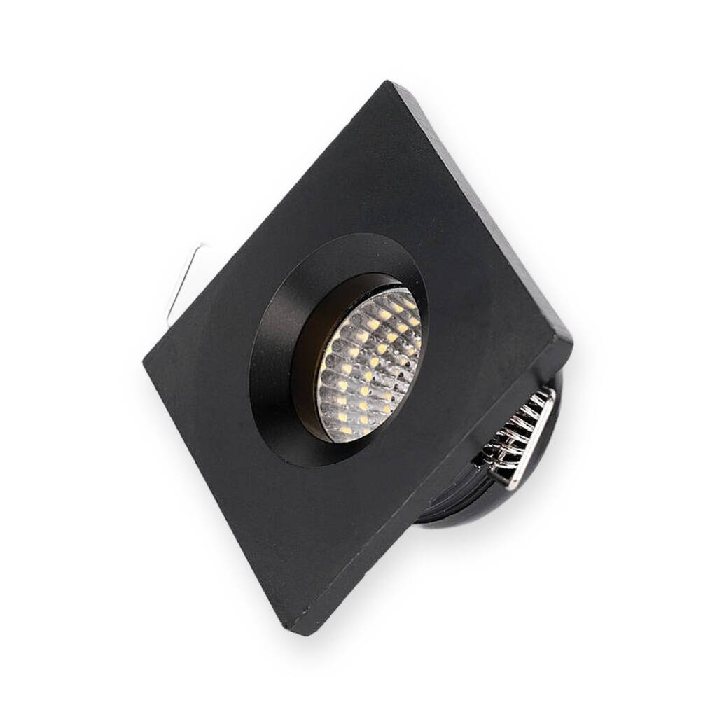 ACK 3W 3000K Günışığı 210lm Sıva Altı Mini Kare Led Spot (Siyah Kasa) AH07-01701 - 1