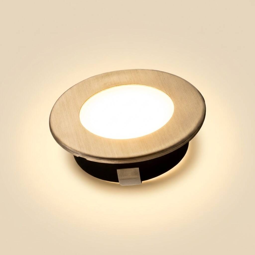 ACK 3W 3000K Günışığı 210lm Sıva Altı Mini Yuvarlak Led Spot (Saten Kasa) AH07-01204 - 3