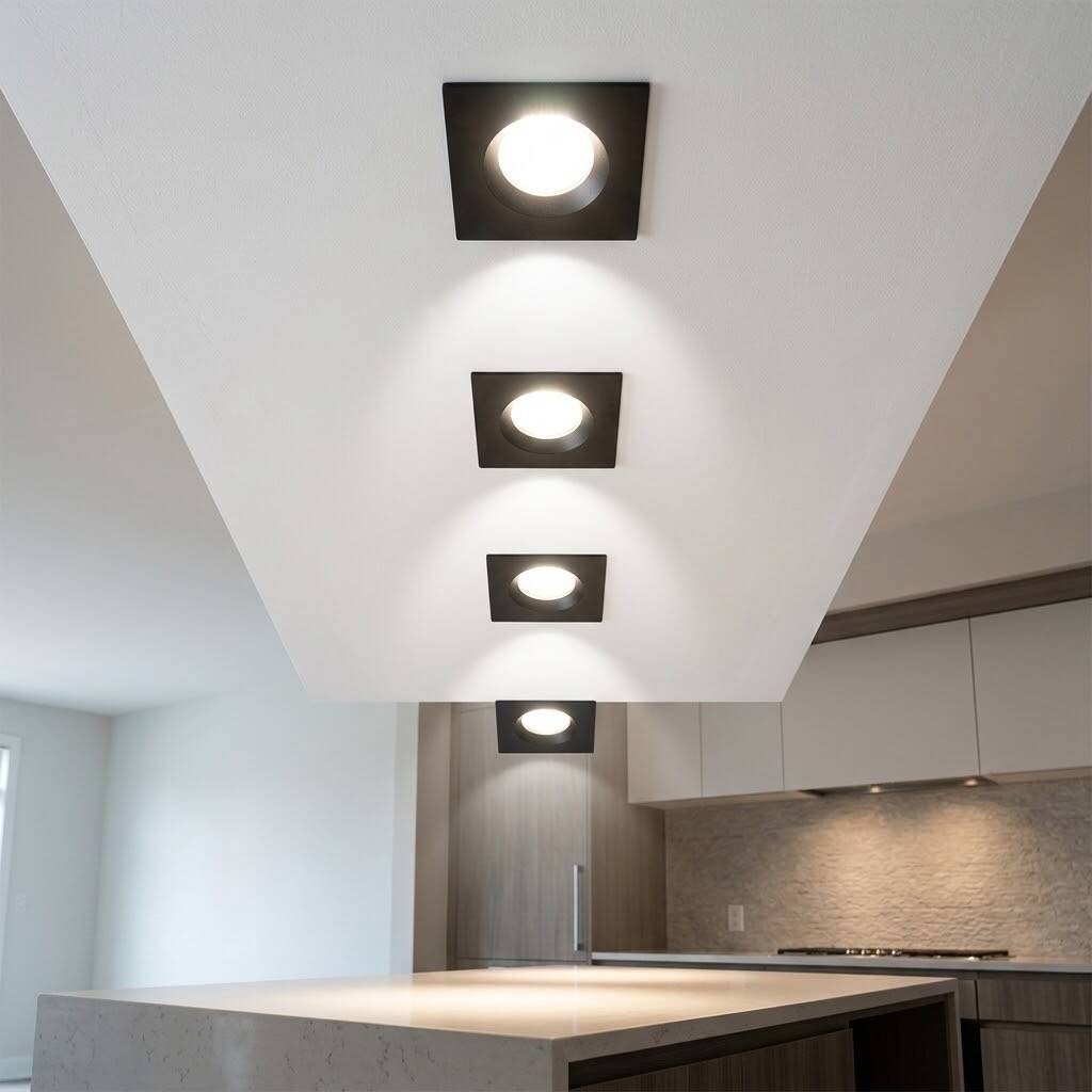 ACK 3W 4000K Ilık Beyaz 210lm Sıva Altı Mini Kare Led Spot (Siyah Kasa) AH07-01711 - 2