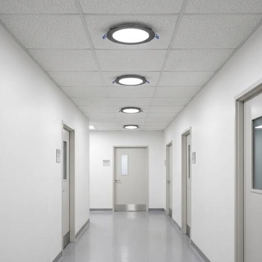 ACK 3W 4000K Ilık Beyaz 270lm Sıva Altı Yuvarlak Led Panel (Ø85 mm Siyah Kasa) AP01-00311 - 2