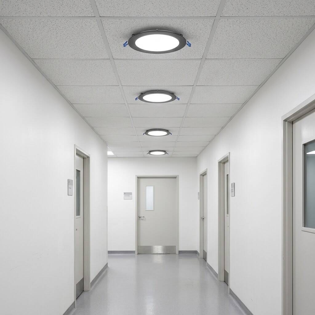 ACK 3W 4000K Ilık Beyaz 270lm Sıva Altı Yuvarlak Led Panel (Ø85 mm Siyah Kasa) AP01-00311 - 2