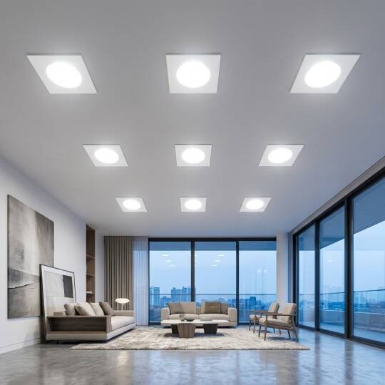 ACK 3W 6500K Beyaz 210lm Sıva Altı Mini Kare Led Spot (Beyaz Kasa) AH07-01730 - 2