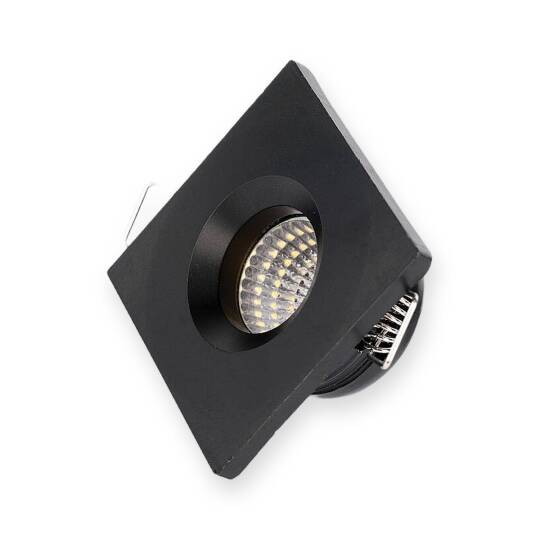 ACK 3W 6500K Beyaz 210lm Sıva Altı Mini Kare Led Spot (Siyah Kasa) AH07-01731