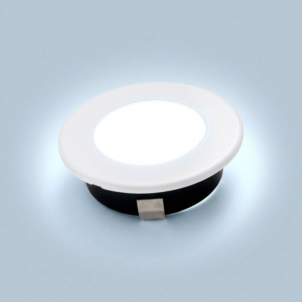 ACK 3W 6500K Beyaz 210lm Sıva Altı Mini Yuvarlak Led Spot (Beyaz Kasa) AH07-01201 - 3