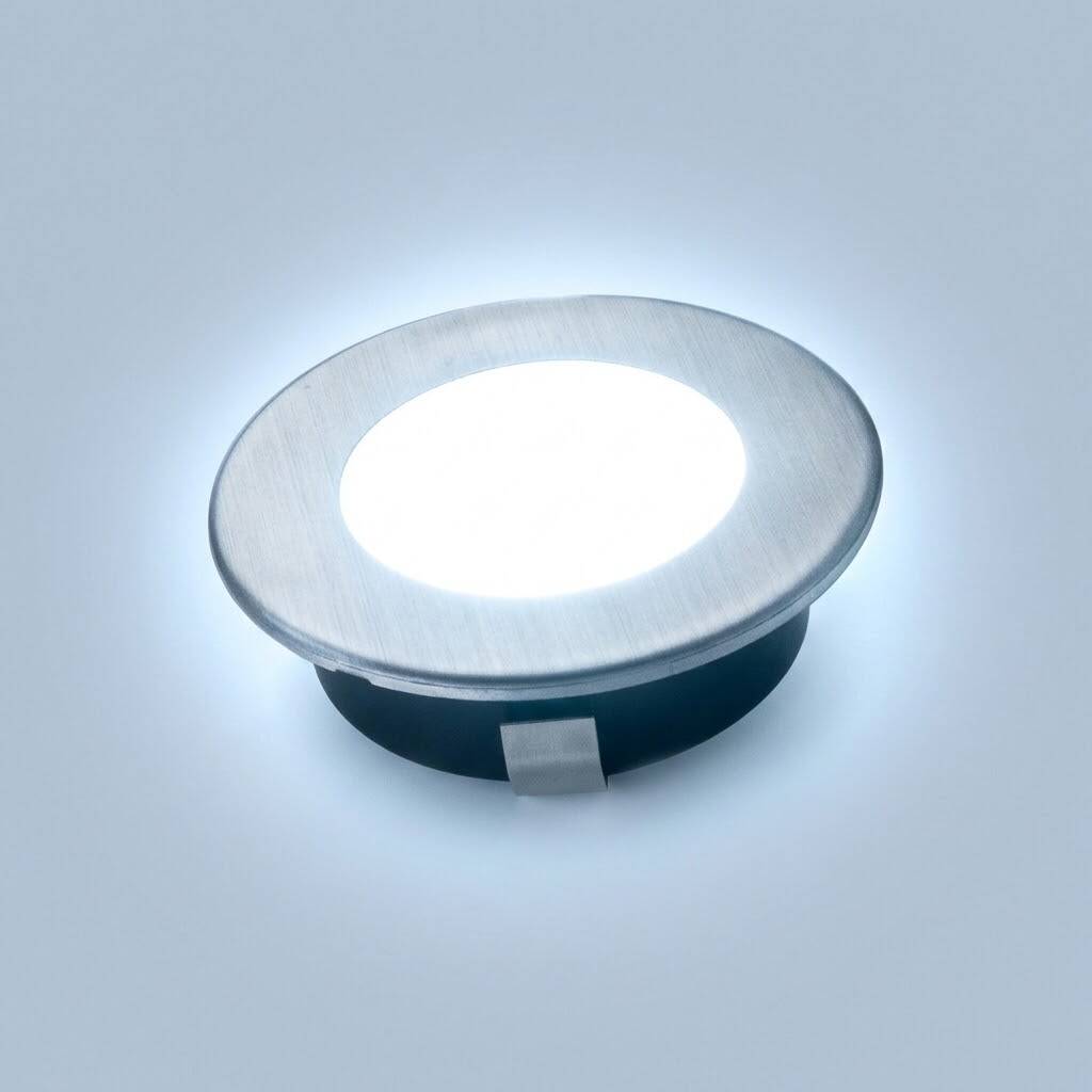 ACK 3W 6500K Beyaz 210lm Sıva Altı Mini Yuvarlak Led Spot (Saten Kasa) AH07-01234 - 3