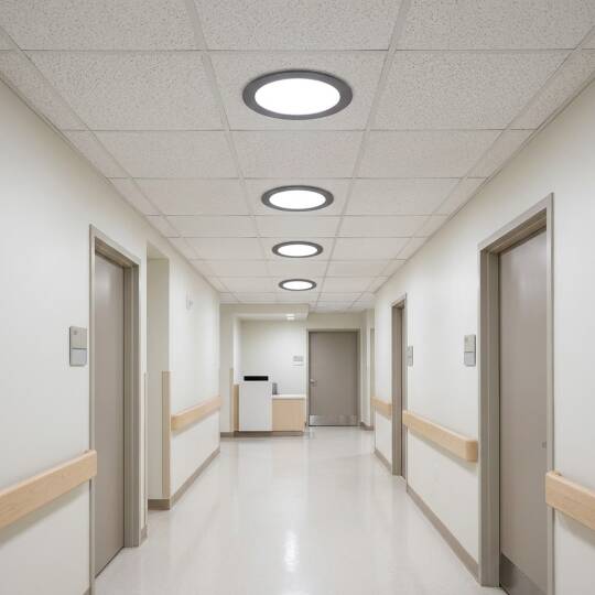 ACK 3W 6500K Beyaz 270lm Sıva Altı Yuvarlak Led Panel (Ø85 mm Siyah Kasa) AP01-00331 - 2