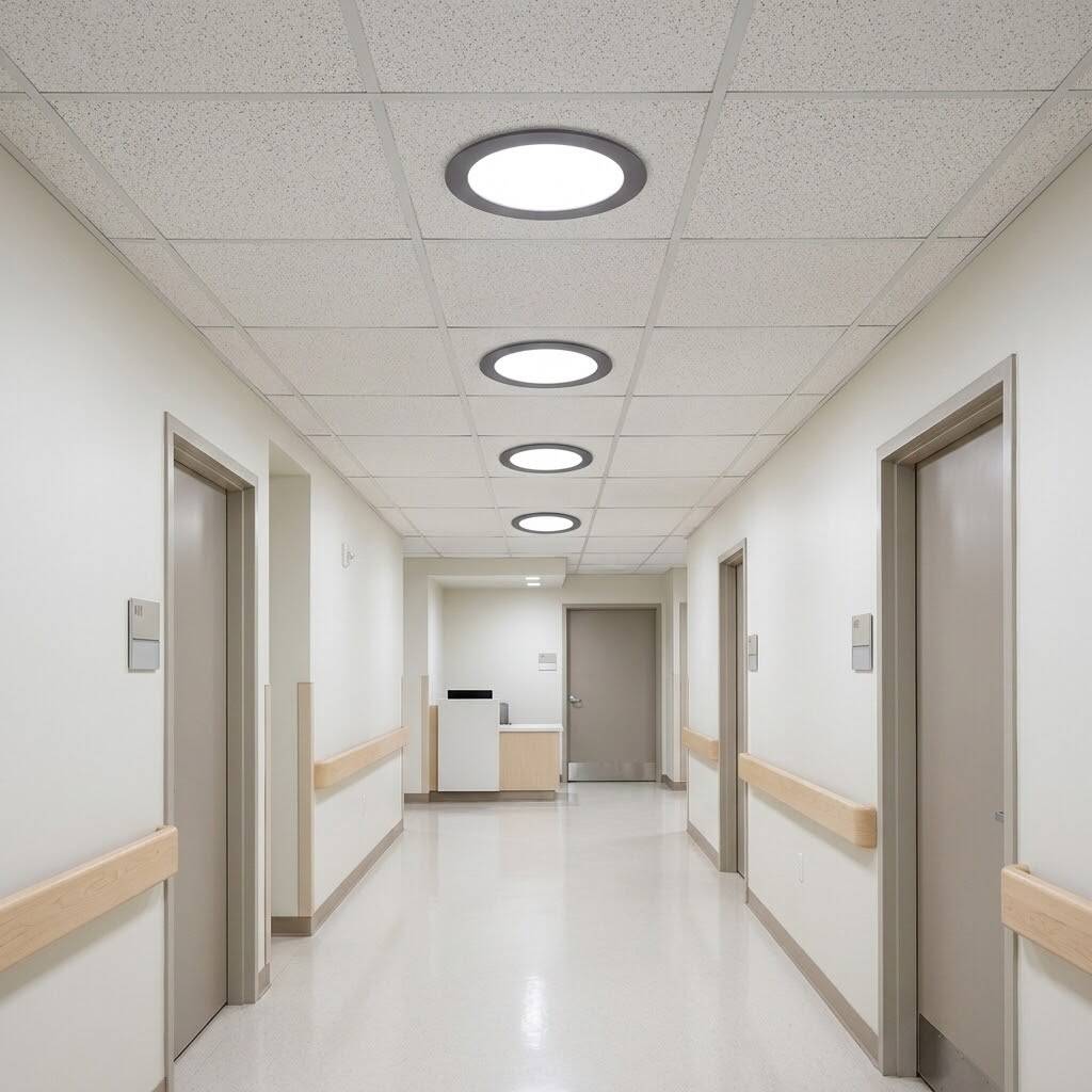ACK 3W 6500K Beyaz 270lm Sıva Altı Yuvarlak Led Panel (Ø85 mm Siyah Kasa) AP01-00331 - 2