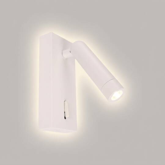 ACK 3W 4000K Ilık Beyaz 270lm Alüminyum LED Aplik (Beyaz) AH09-00510 - 3