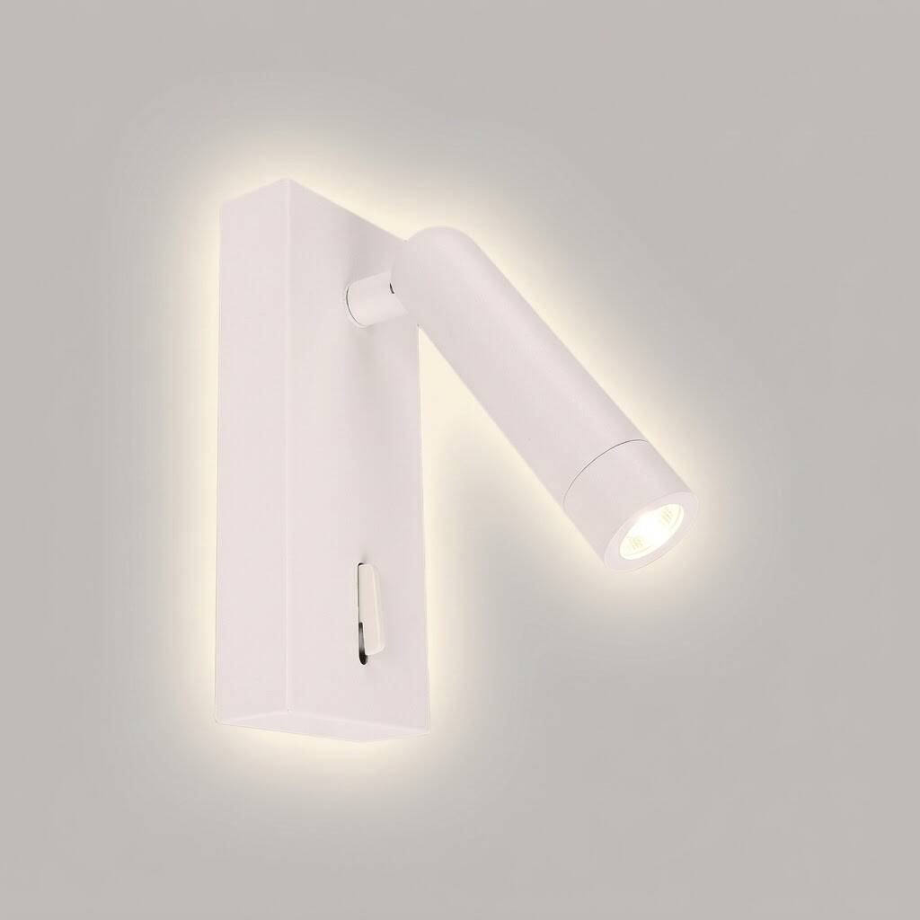 ACK 3W 4000K Ilık Beyaz 270lm Alüminyum LED Aplik (Beyaz) AH09-00510 - 3