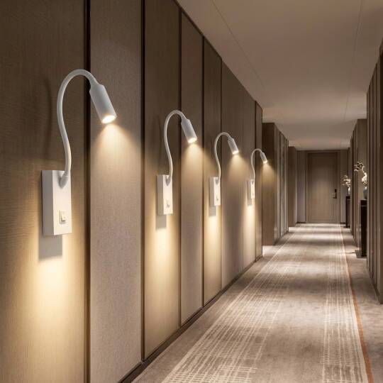 ACK 3W 3000K Günışığı 270lm Alüminyum Spiralli LED Aplik (Krom) AH09-00305 - 2