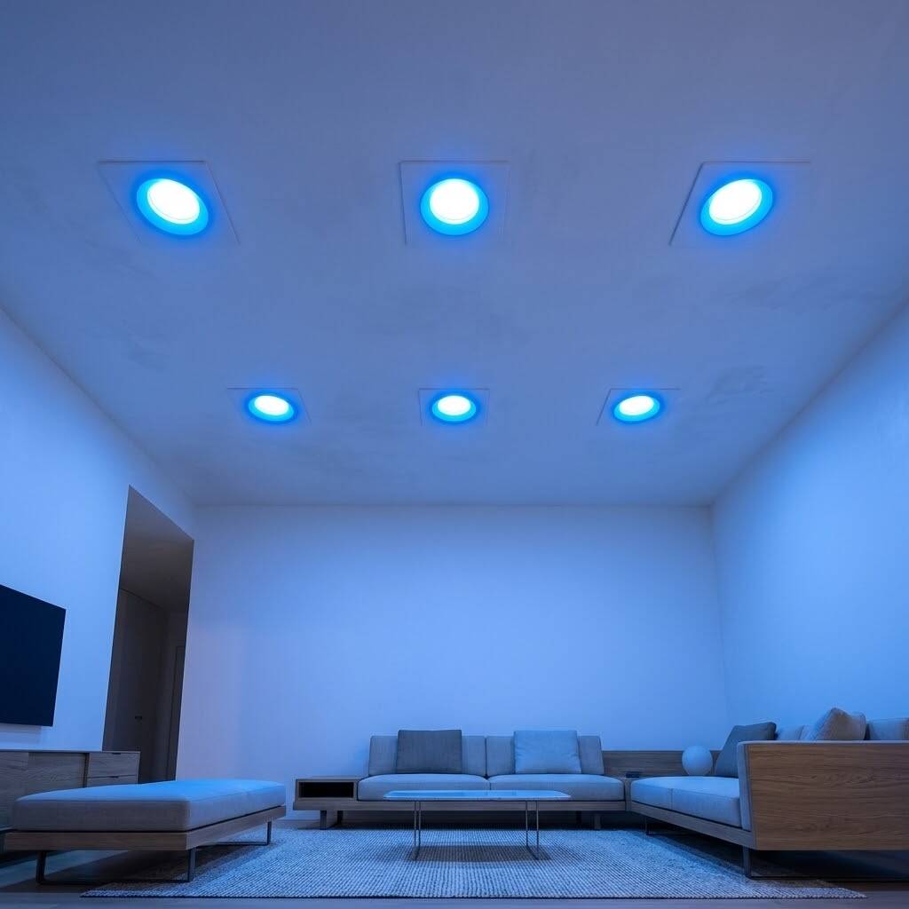 ACK 3W Mavi Işık 210lm Sıva Altı Mini Kare Led Spot (Beyaz Kasa) AH07-01760 - 2