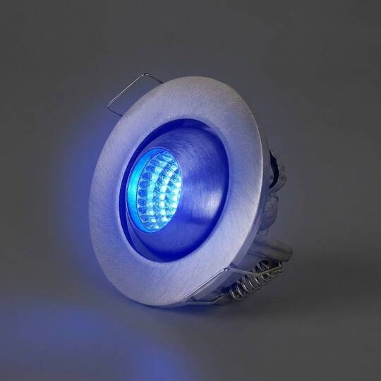ACK 3W Mavi Işık 210lm Sıva Altı Mini Yuvarlak Led Spot (Saten Kasa) AH06-00364 - 3