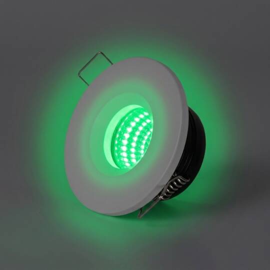 ACK 3W Yeşil Işık 210lm Sıva Altı Mini Yuvarlak Led Spot (Beyaz Kasa) AH06-00150 - 3