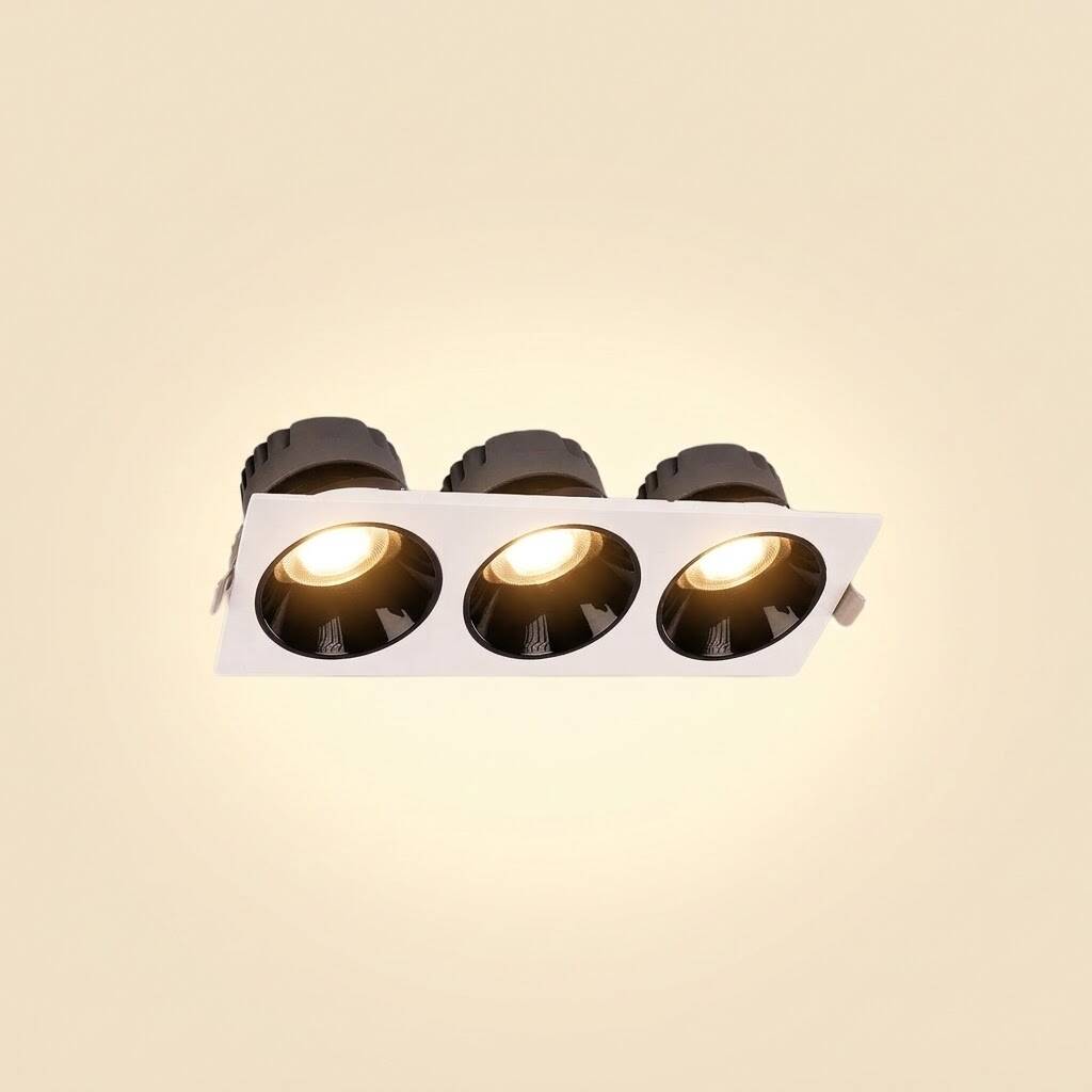 ACK 3x10W 3000K Günışığı 2550lm Kamaşma Önleyici Üçlü Sıva Altı Spot (247x88 mm Beyaz Kasa) AD10-01700 - 3