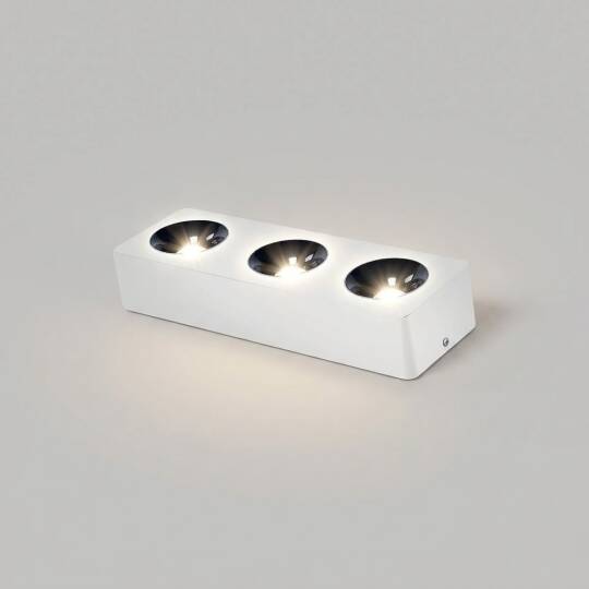 ACK 3x10W 4000K Ilık Beyaz 3090lm Kamaşma Önleyici Üçlü Sıva Üstü Spot (313x102 mm Beyaz Kasa) AH12-01310 - 3