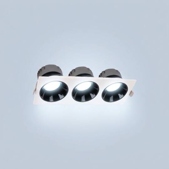 ACK 3x10W 6500K Beyaz 2700lm Kamaşma Önleyici Üçlü Sıva Altı Spot (247x88 mm Beyaz Kasa) AD10-01730 - 3