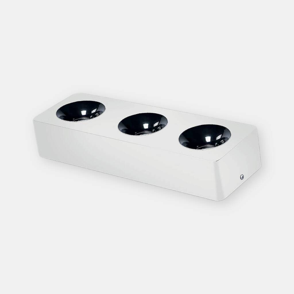 ACK 3x10W 6500K Beyaz 3150lm Kamaşma Önleyici Üçlü Sıva Üstü Spot (313x102 mm Beyaz Kasa) AH12-01330 - 1