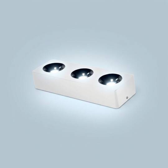ACK 3x10W 6500K Beyaz 3150lm Kamaşma Önleyici Üçlü Sıva Üstü Spot (313x102 mm Beyaz Kasa) AH12-01330 - 3