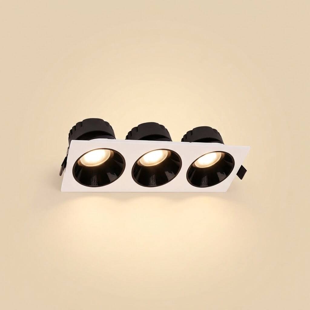 ACK 3x18W 3000K Günışığı 4590lm Kamaşma Önleyici Üçlü Sıva Altı Spot (318x115 mm Beyaz Kasa) AD10-02700 - 3