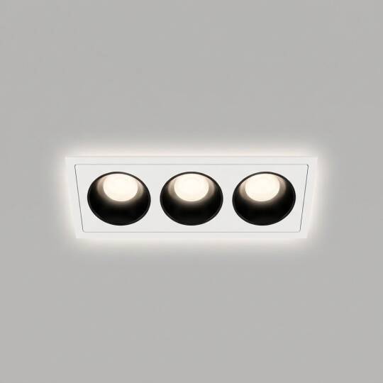 ACK 3x18W 4000K Ilık Beyaz 4698lm Kamaşma Önleyici Üçlü Sıva Altı Spot (318x115 mm Beyaz Kasa) AD10-02710 - 3