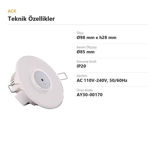 ACK 4 Yollu Showroom IR Kontrol Ünitesi (Beyaz) (Kod: AY30-00170) - 2