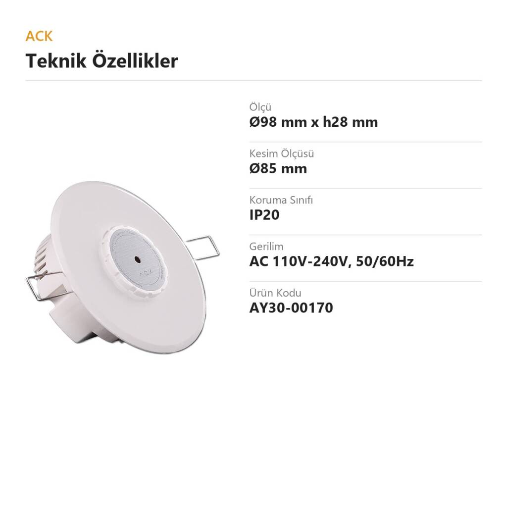 ACK 4 Yollu Showroom IR Kontrol Ünitesi (Beyaz) (Kod: AY30-00170) - 2