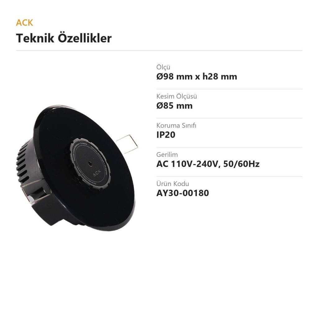 ACK 4 Yollu Showroom IR Kontrol Ünitesi (Siyah) (Kod: AY30-00180) - 2