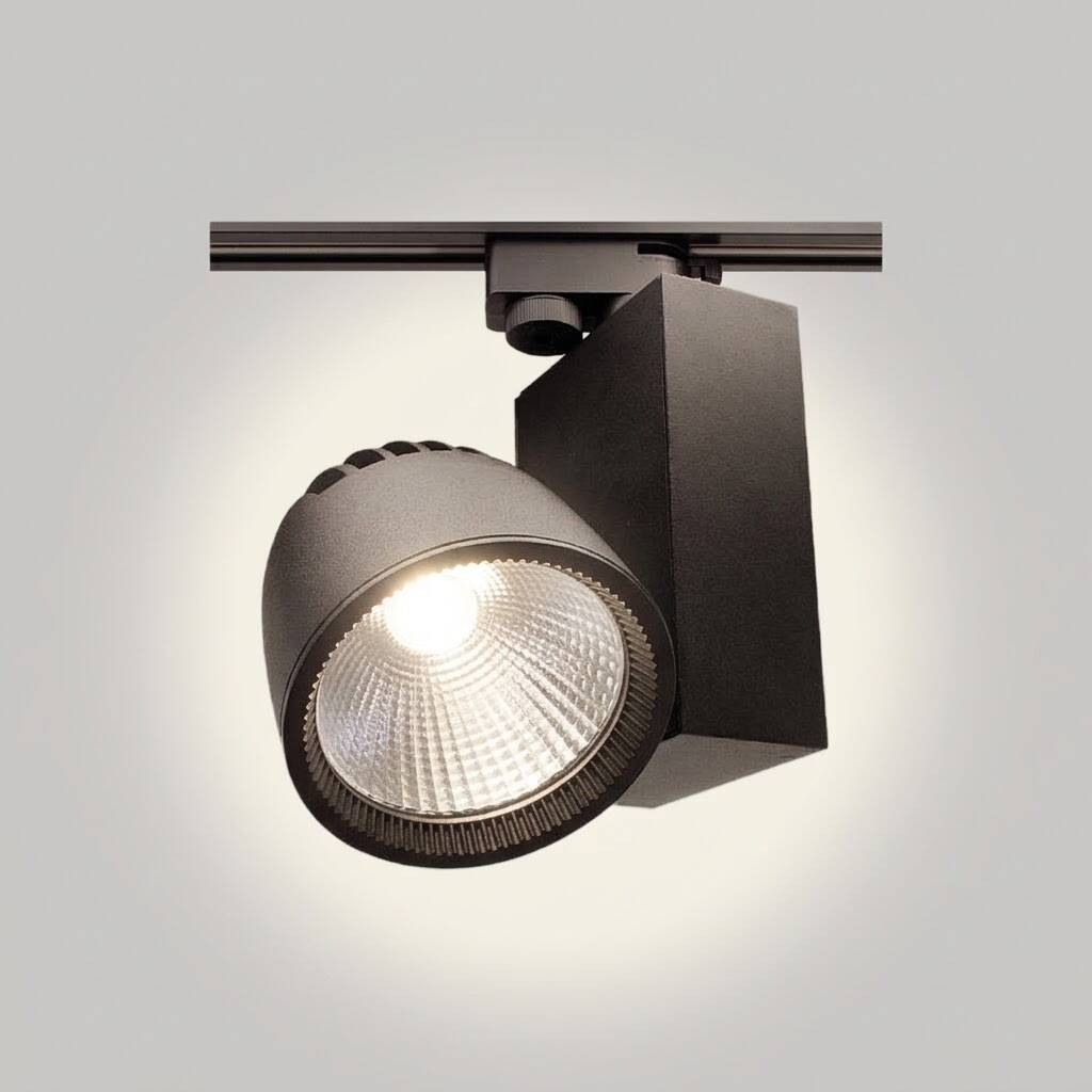 ACK 40W 4000K Ilık Beyaz LED Ray Armatürü Spot Lamba (Siyah Kasa) AD30-14711 - 3