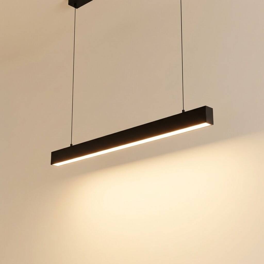 ACK 42W 3000K Günışığı 40x60x1210 mm Sıva Üstü / Sarkıt Linear (Lineer) Armatür Siyah Kasa AL01-22201 - 3