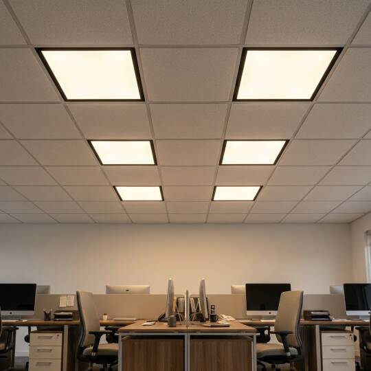 ACK 42W 3000K Günışığı Clip-in Sıva Altı Led Panel (600x600 Siyah Kasa) AP21-46601 - 2