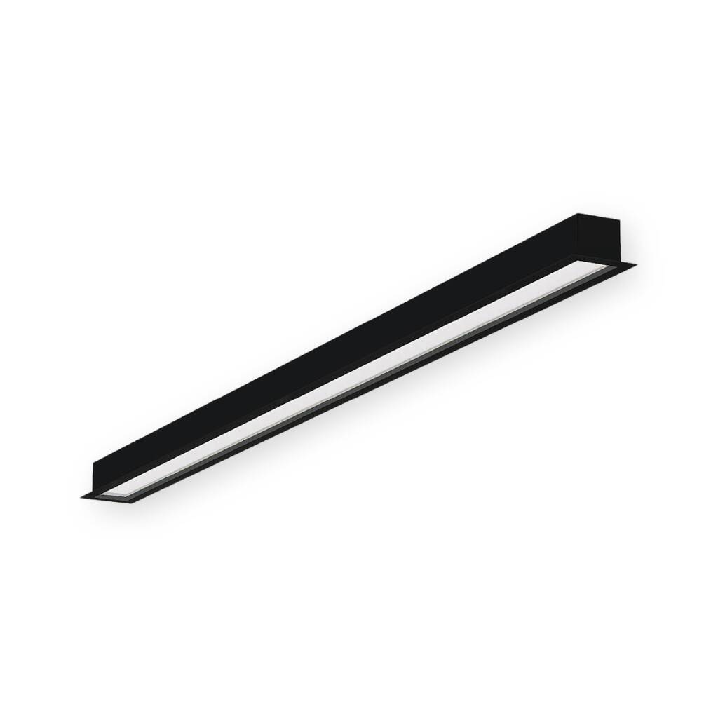 ACK 42W 3000K Günışığı G:72.10 x L:1210 mm Sıva Altı (Gömme) Linear (Lineer) Armatür Siyah Kasa AL03-22201 - 1