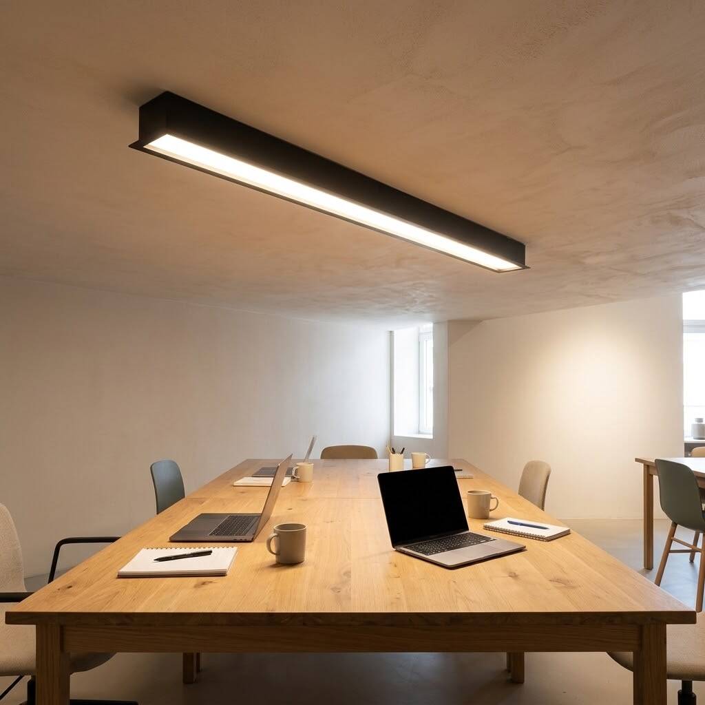 ACK 42W 3000K Günışığı G:72.10 x L:1210 mm Sıva Altı (Gömme) Linear (Lineer) Armatür Siyah Kasa AL03-22201 - 2