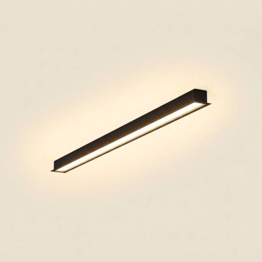ACK 42W 3000K Günışığı G:72.10 x L:1210 mm Sıva Altı (Gömme) Linear (Lineer) Armatür Siyah Kasa AL03-22201 - 3
