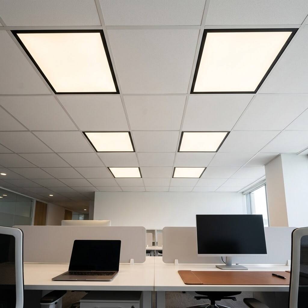 ACK 42W 3000K Günışığı Sıva Üstü Led Panel (600x600 Siyah Kasa) AP04-46601 - 2