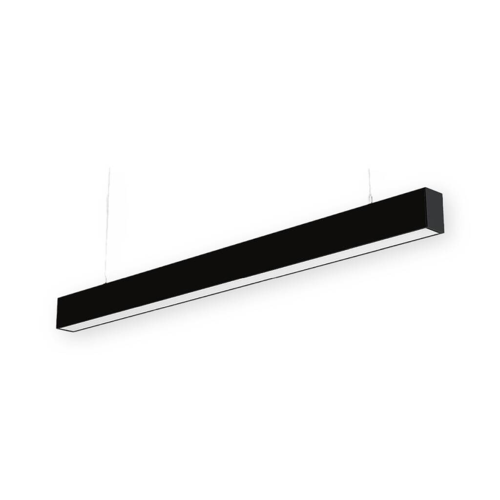 ACK 42W 6500K Beyaz 40x60x1210 mm Sıva Üstü / Sarkıt Linear (Lineer) Armatür Siyah Kasa AL01-22231 - 1