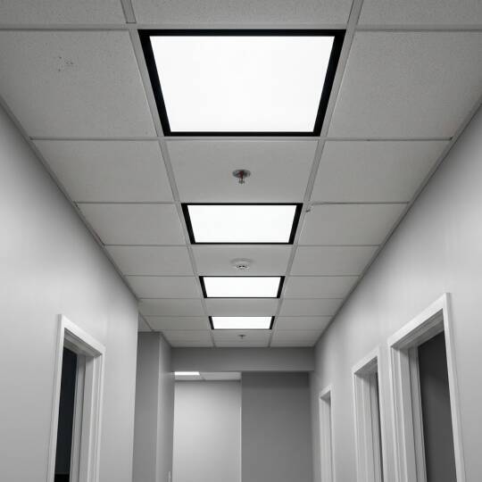 ACK 42W 6500K Beyaz Clip-in Sıva Altı Led Panel (600x600 Siyah Kasa) AP21-46631 - 2