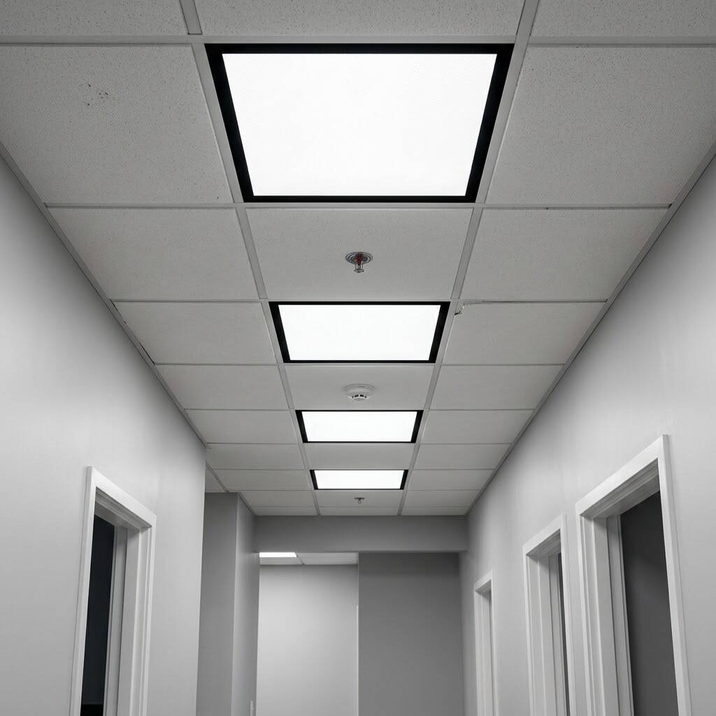 ACK 42W 6500K Beyaz Clip-in Sıva Altı Led Panel (600x600 Siyah Kasa) AP21-46631 - 2