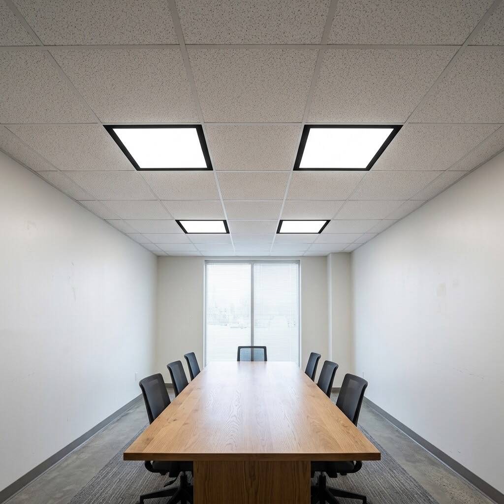 ACK 42W 6500K Beyaz Sıva Altı Led Panel (600x600 Siyah Kasa) AP20-46631 - 2