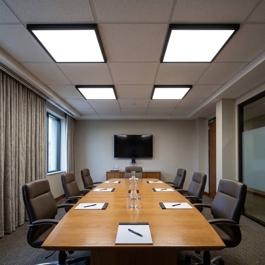 ACK 42W 6500K Beyaz Sıva Üstü Led Panel (600x600 Siyah Kasa) AP04-46631 - 2