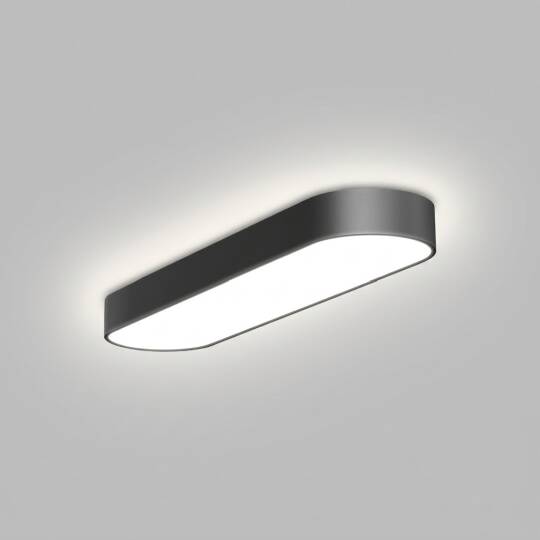 ACK 42W Geniş Çaplı Dekoratif Linear Sarkıt Armatür 20cmx100cm Dikdörtgen Siyah Kasa AL02-81601 - 3