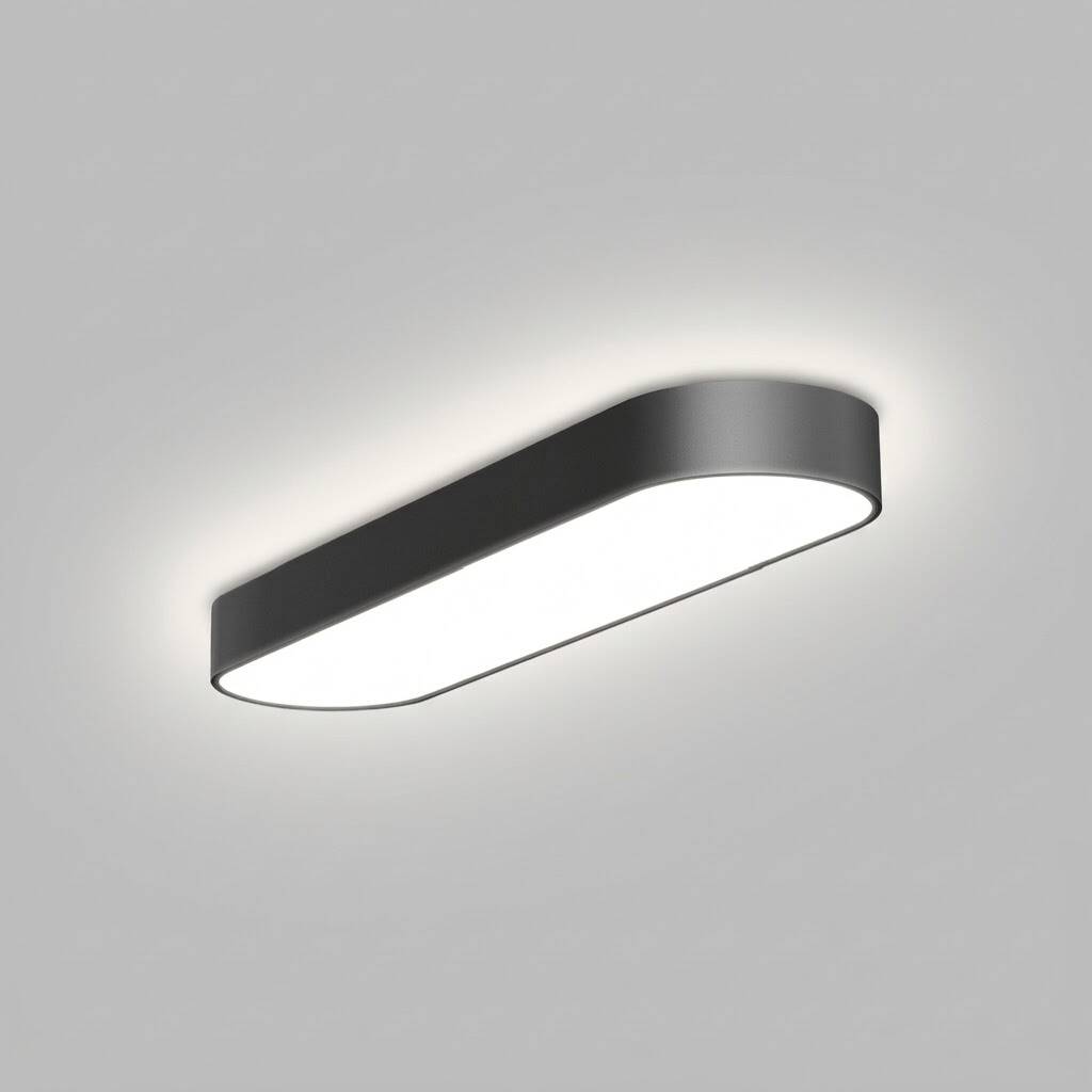 ACK 42W Geniş Çaplı Dekoratif Linear Sarkıt Armatür 20cmx100cm Dikdörtgen Siyah Kasa AL02-81601 - 3