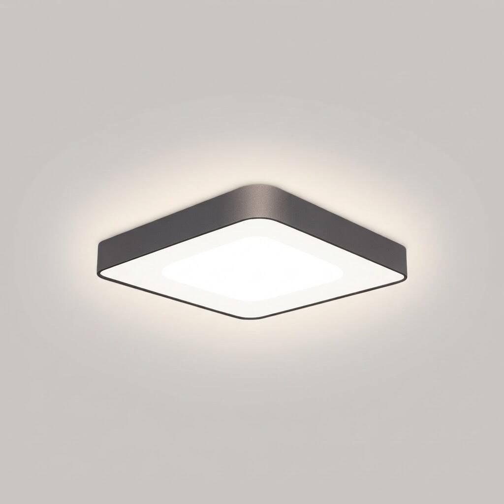 ACK 45W Geniş Çaplı Dekoratif Linear Sarkıt Armatür 40cmx40cm İnce Kare Siyah Kasa AL02-06401 - 3