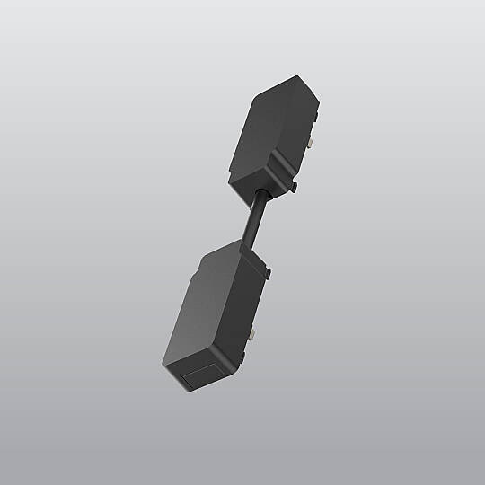 ACK 48V Magnetik Ray Aksesuarı - Ara Bağlantı Konnektörü (Kısa) Siyah (Kod: AD45-92200)