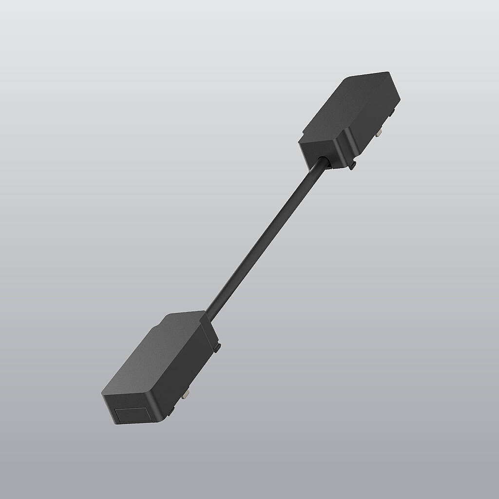 ACK 48V Magnetik Ray Aksesuarı - Ara Bağlantı Konnektörü (Uzun) Siyah (Kod: AD45-92100) - 1