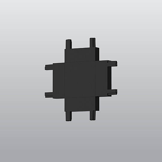 ACK 48V Magnetik Ray Aksesuarı - + (Artı) Bağlantı Aparatı Sıvaüstü Siyah (Kod: AD45-96200)