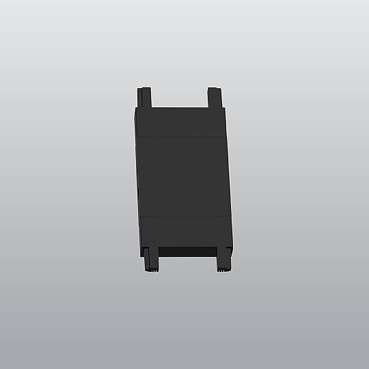 ACK 48V Magnetik Ray Aksesuarı - Düz Bağlantı Aparatı Sıvaüstü Siyah (Kod: AD45-97300)