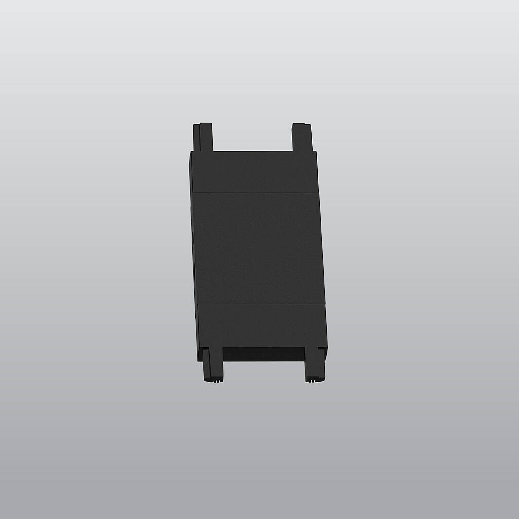 ACK 48V Magnetik Ray Aksesuarı - Düz Bağlantı Aparatı Sıvaüstü Siyah (Kod: AD45-97300) - 1