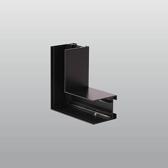 ACK 48V Magnetik Ray Aksesuarı - L Dönüş Aparatı Sıvaüstü Siyah (Kod: AD45-97600)