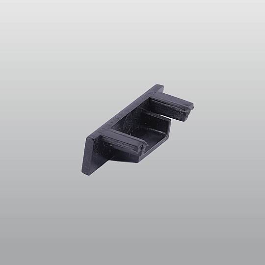 ACK 48V Magnetik Ray Aksesuarı - Sıva Üstü (Slim) Ray Sonlandırma Kapağı Siyah (Kod: AD45-98100)