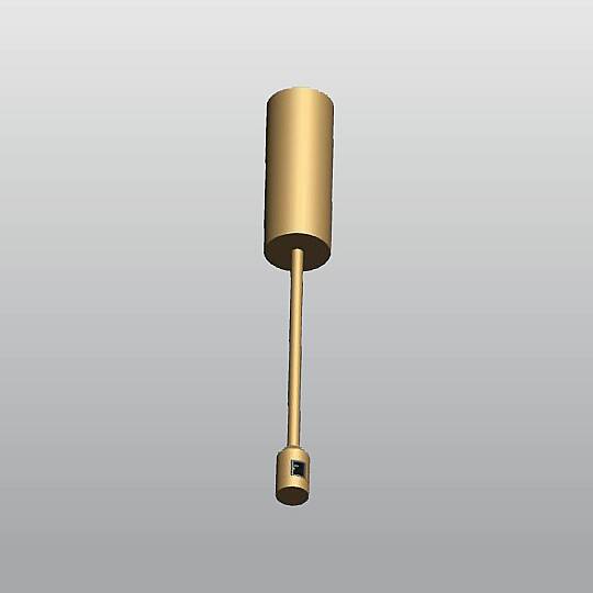 ACK 48V Rétro Magnetik Ray Aksesuarı - Sürücü Kapaklı Tavana Monte Askı Silindiri (15-30cm Ayarlanabilir - Enerji Aktarımlı) (Bakır (Copper)) AD50-95307